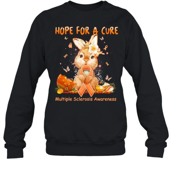 Bunny Hope For A Cure Multiple Sclerosis Awareness Happy Easter 2021 shirt