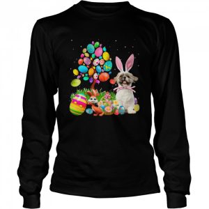 Bunny Shih Tzu Dog And Bunny Happy Easter Eggs shirt 3