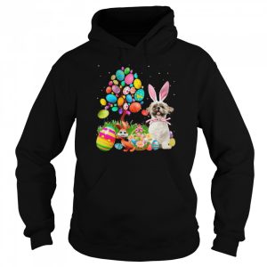 Bunny Shih Tzu Dog And Bunny Happy Easter Eggs shirt 5