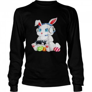 Bunny gamer happy Easter shirt 3