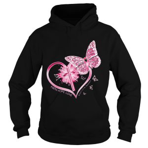 Butterflies heart faith hope love breast cancer awareness shirt 1