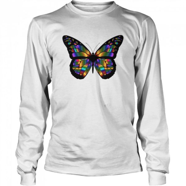 Butterfly Bold Broad strokes of Rainbow Colors hit the sky Shirt