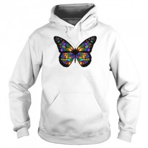 Butterfly Bold Broad strokes of Rainbow Colors hit the sky Shirt 5