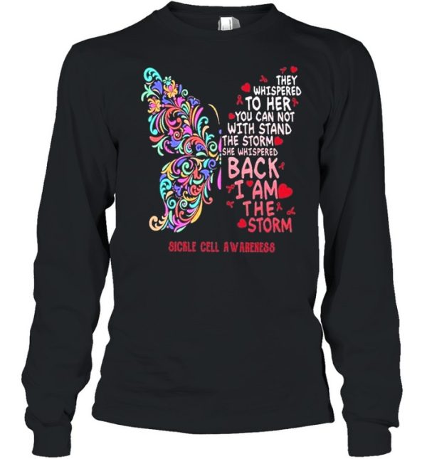 Butterfly sickle cell anemia awareness shirt