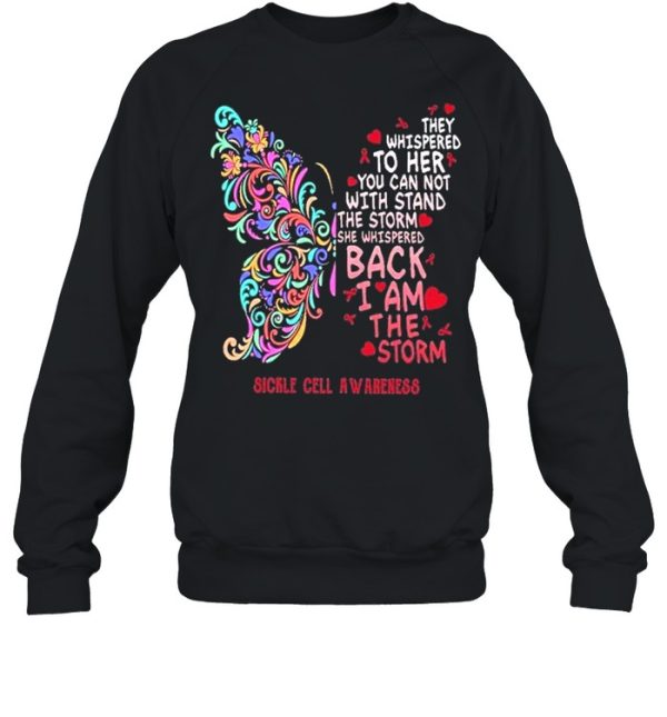 Butterfly sickle cell anemia awareness shirt