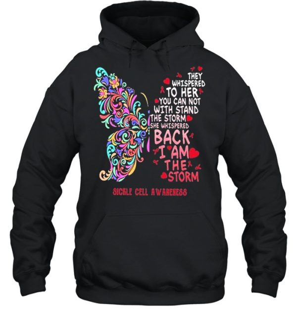 Butterfly sickle cell anemia awareness shirt