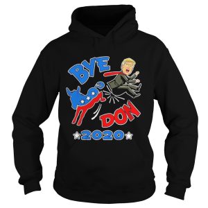 Bye Don 2020 democrat Donkey kick Donald Trump out cartoon shirt 1