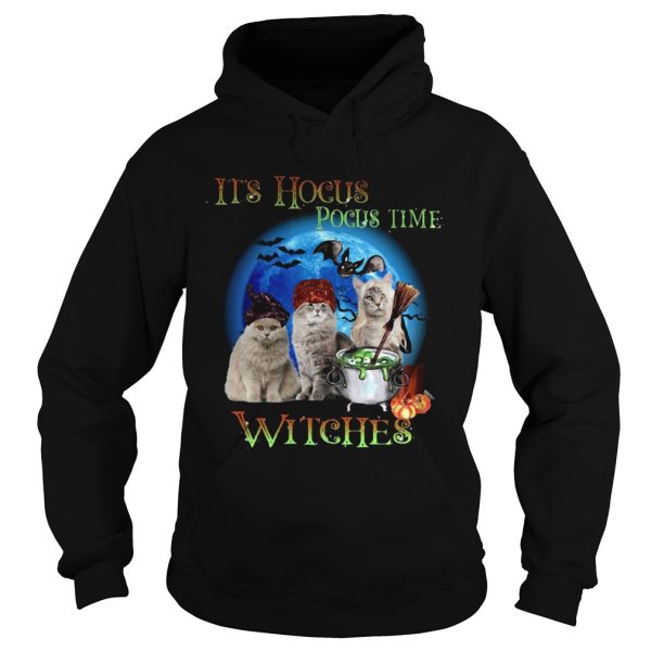 CATS HALLOWEEN ITS HOCUS POCUS TIME WITCHES shirt