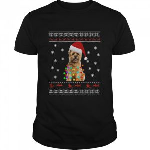 Cairn Terrier Christmas Dog Light Ugly Shirt 1