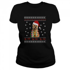 Cairn Terrier Christmas Dog Light Ugly Shirt