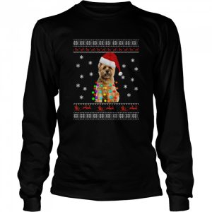 Cairn Terrier Christmas Dog Light Ugly Shirt 3