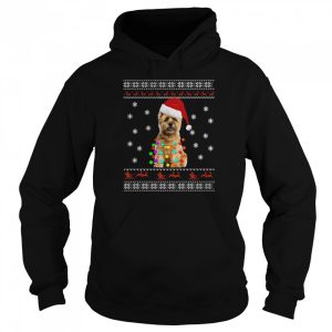 Cairn Terrier Christmas Dog Light Ugly Shirt 5