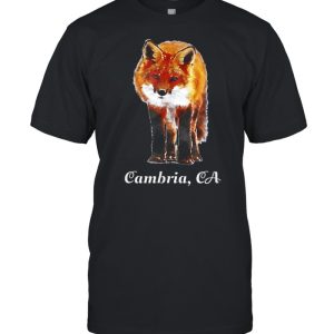 Cambria California Watercolor Paint Wild Fox Outdoor shirt