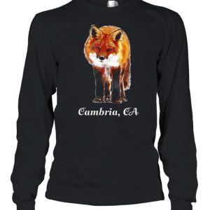 Cambria California Watercolor Paint Wild Fox Outdoor shirt 3