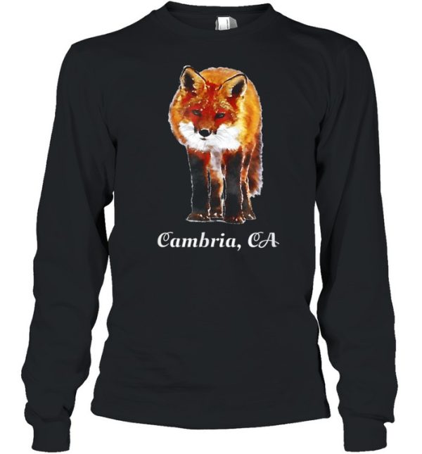 Cambria California Watercolor Paint Wild Fox Outdoor shirt