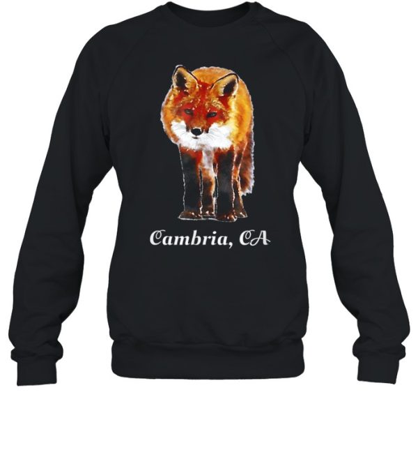 Cambria California Watercolor Paint Wild Fox Outdoor shirt