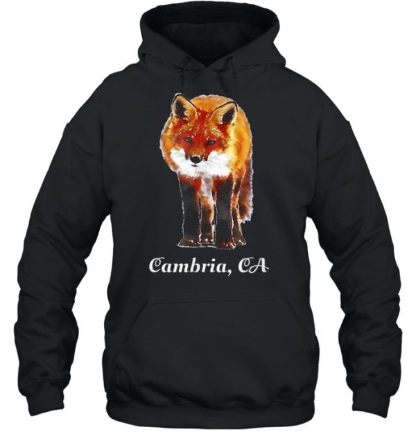 Cambria California Watercolor Paint Wild Fox Outdoor shirt