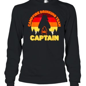 Campfire Drinking Team Captain Camping Bears Vintage Shirt 1