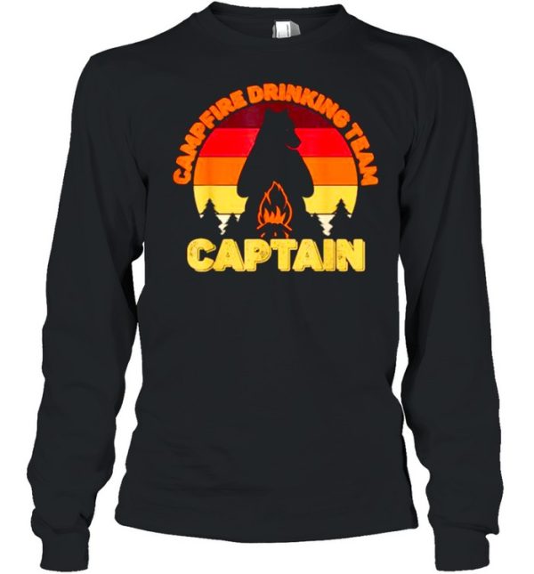 Campfire Drinking Team Captain Camping Bears Vintage Shirt