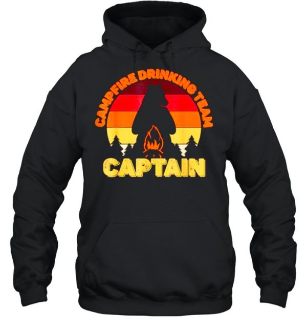 Campfire Drinking Team Captain Camping Bears Vintage Shirt