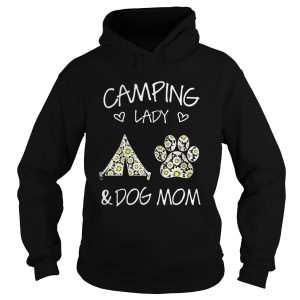 Camping Lady And Dog Mom shirt