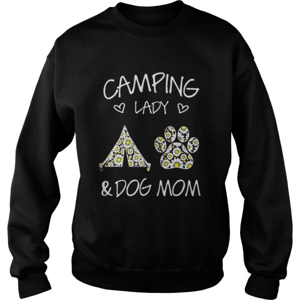 Camping Lady And Dog Mom shirt