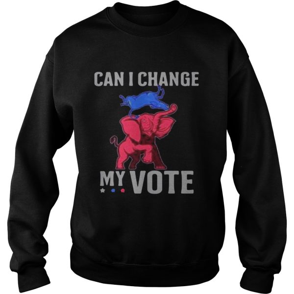 Can I Change My Vote Trump Elephant Election shirt