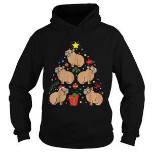 Capybara Christmas Ornament Tree shirt 1