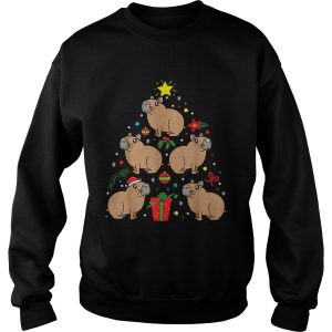 Capybara Christmas Ornament Tree shirt 3