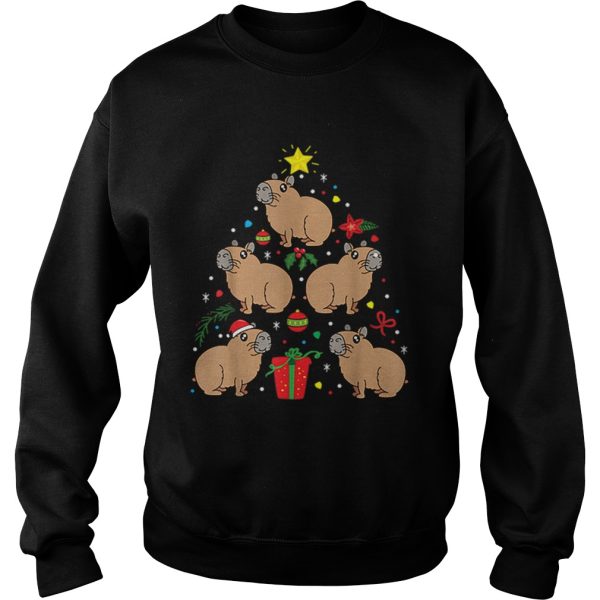 Capybara Christmas Ornament Tree shirt