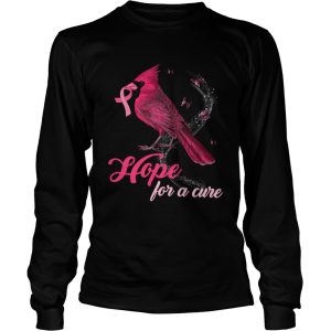 Cardinal Breast Cancer Awareness Hope For A Cure Shirt 2