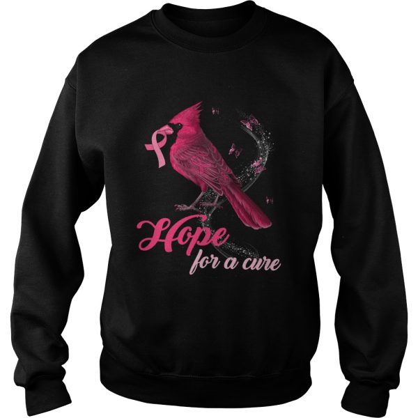 Cardinal Breast Cancer Awareness Hope For A Cure Shirt