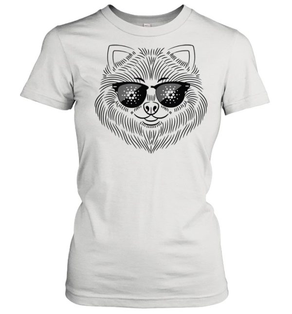 CardonaPomeranian Image Dog Wearing Sunglasses Shirt