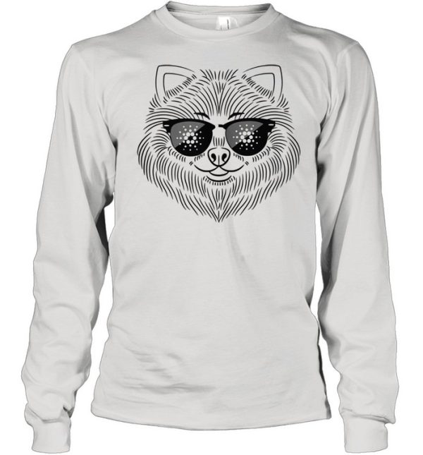 CardonaPomeranian Image Dog Wearing Sunglasses Shirt