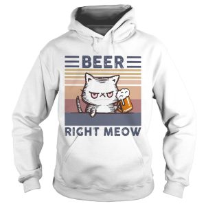 Cat Beer Right Meow Vintage shirt 1