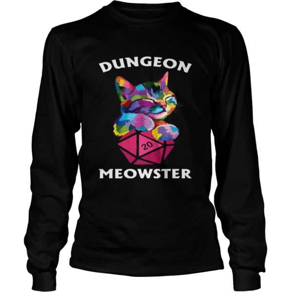 Cat Colorful Dungeon Meowster shirt