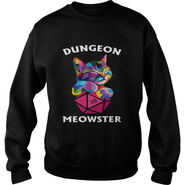 Cat Colorful Dungeon Meowster shirt