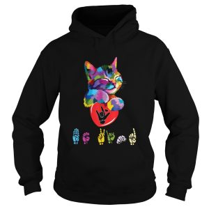 Cat Colorful Hug Be Kind shirt