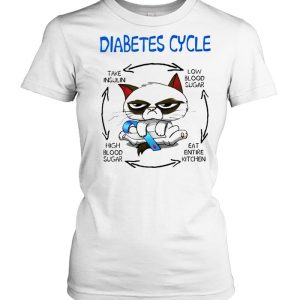 Cat Diabetes Cycle take insulin low blood sugar shirt 2