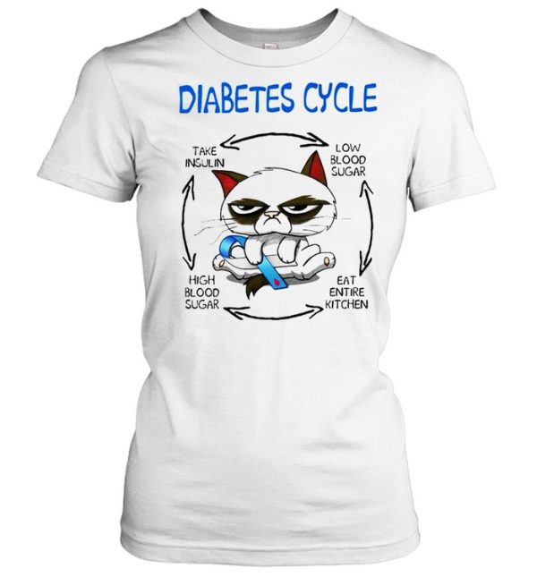 Cat Diabetes Cycle take insulin low blood sugar shirt