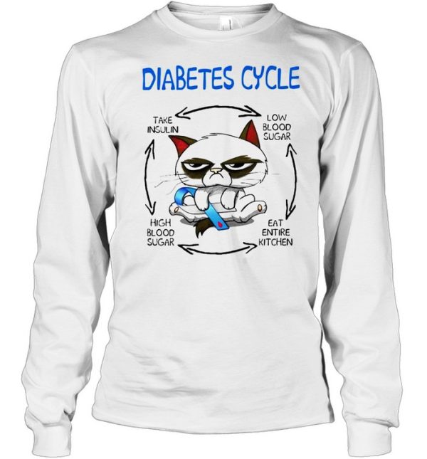 Cat Diabetes Cycle take insulin low blood sugar shirt