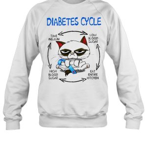 Cat Diabetes Cycle take insulin low blood sugar shirt 4