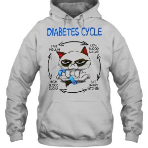 Cat Diabetes Cycle take insulin low blood sugar shirt 5