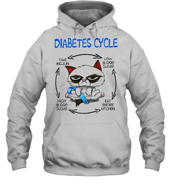 Cat Diabetes Cycle take insulin low blood sugar shirt