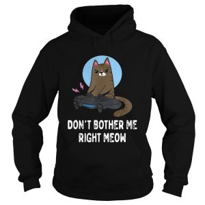 Cat Gamer Dont Bother Me Right Meow shirt