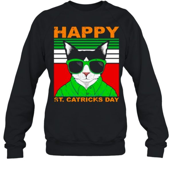 Cat Happy St Catricks Day vintage shirt