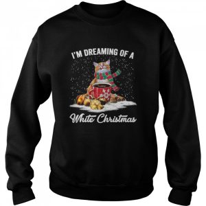 Cat I'm Dreaming Of A White Christmas shirt 2