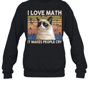 Cat I Love Math It Makes People Cry Vintage shirt