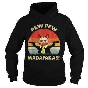 Cat Jason Voorhees Pew Pew Madafakas Vintage Retro shirt 1