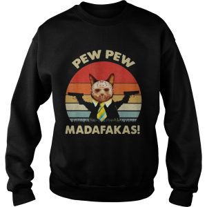 Cat Jason Voorhees Pew Pew Madafakas Vintage Retro shirt 3